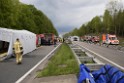 VU Gefahrgut LKW umgestuerzt A 4 Rich Koeln Hoehe AS Gummersbach P086